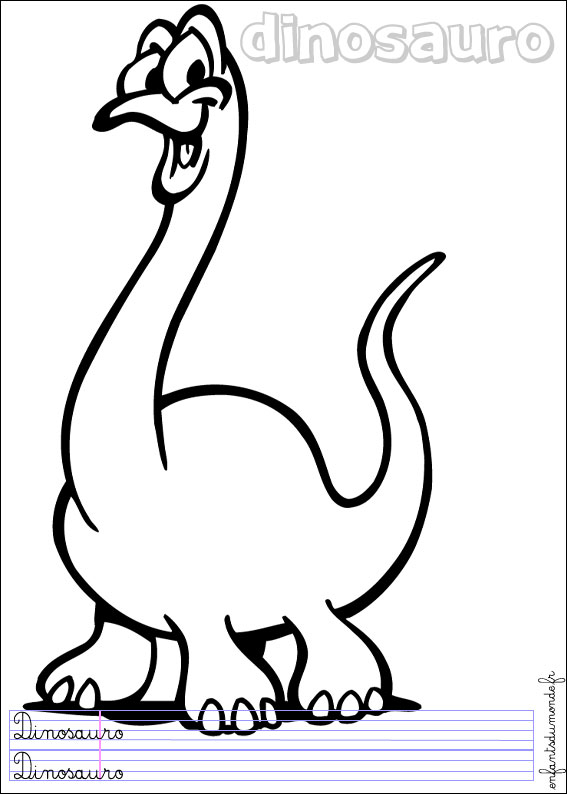 coloriage dinosaure 3